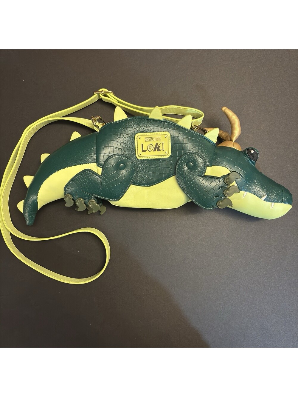 Alligator Loki Loungefly Crossbody Bag Green